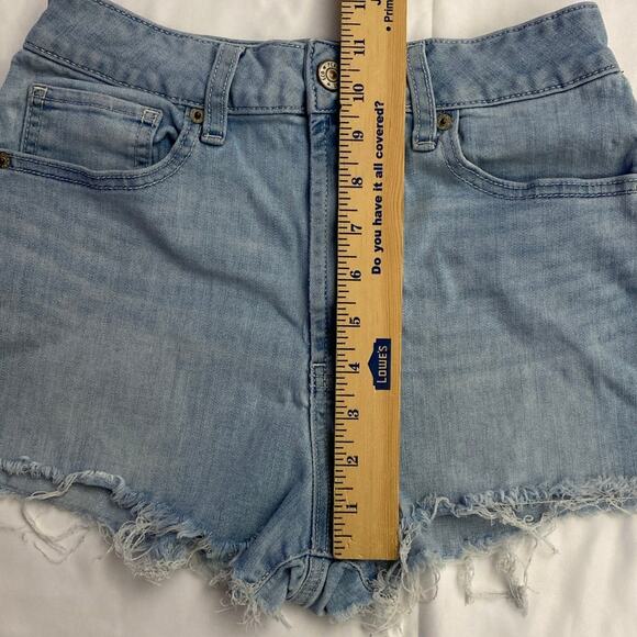 Women's / Juniors Rewash Light Blue Stretch Cutoff Jean Shorts Size 5 / 27 - Picture 2 of 7